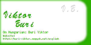 viktor buri business card